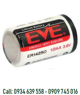 Pin nuôi nguồn PLC-CNC lithium 3,6V EVE ER14250 size 1/2AA 1200mAh Made in China